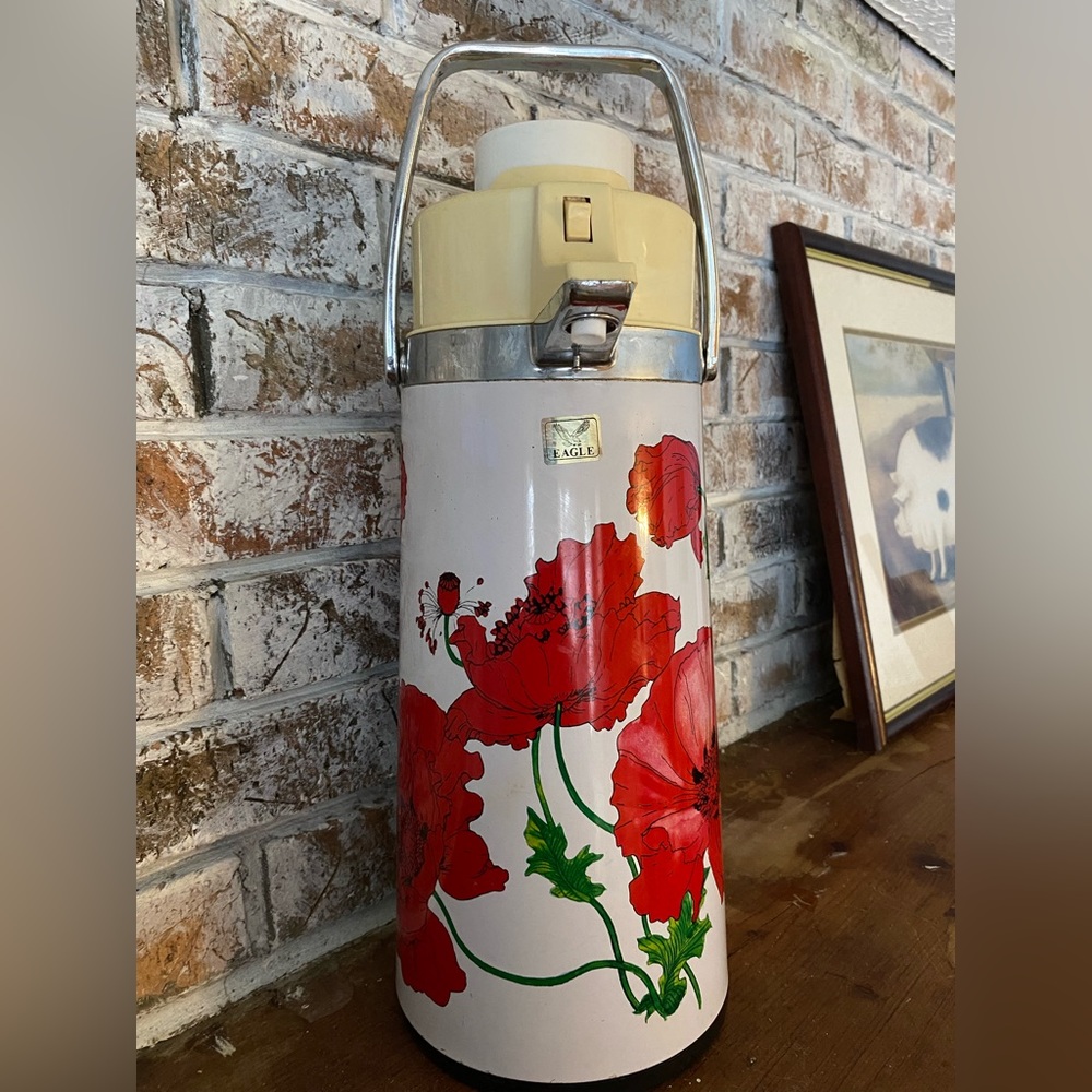 Vintage pump, coffee pot